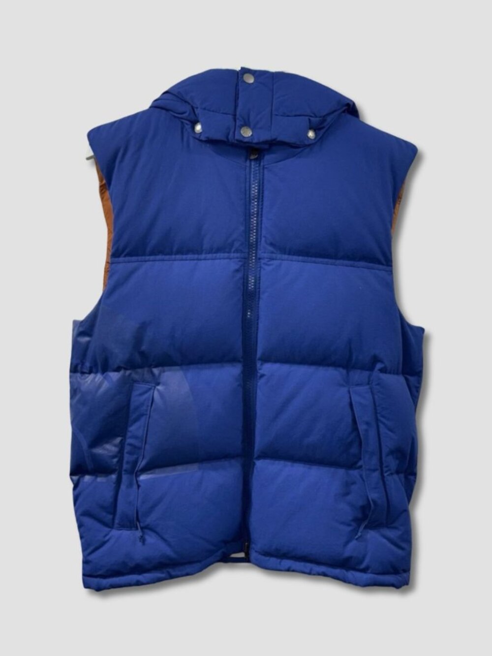 JUNYA WATANABE MAN THE NORTH FACEE BLUE PUFFER HOODED VEST CDG